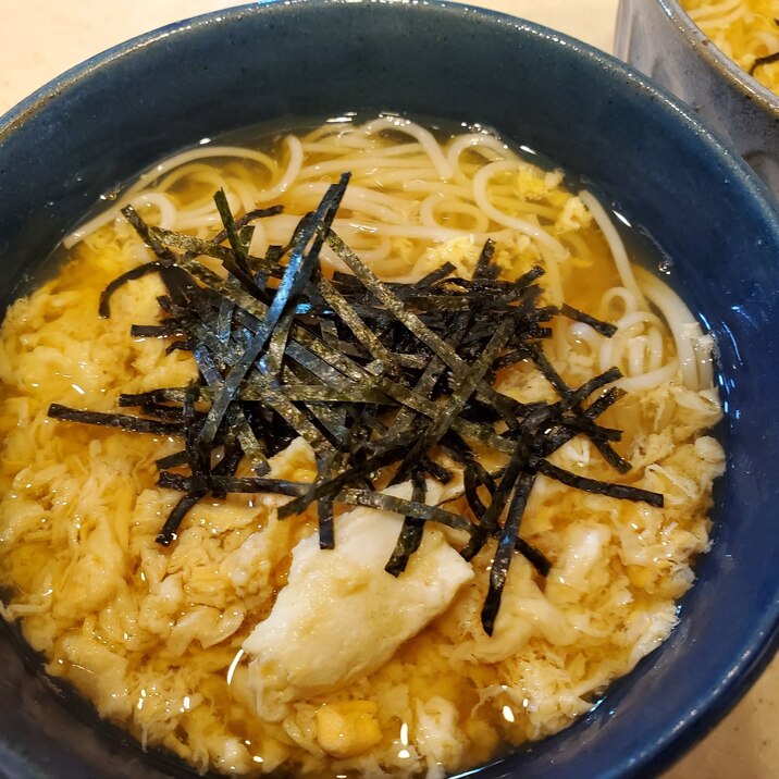 ポカポカかきたまにゅうめん！ほっこり優しい味